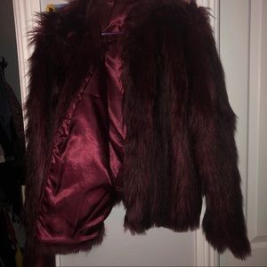 Forever 21 Jackets & Coats - Forever 21 Burgundy Faux Fur Coat Plus Size Forever 21 Jackets & Coats - Forever 21 Burgundy Faux Fur Coat Plus Size
